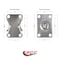 Service Caster 3 Inch Solid Polyurethane Wheel Swivel Top Plate Caster Set with 2 Rigid SCC SCC-20S314-SPUS-2-R-2 - alternate 5